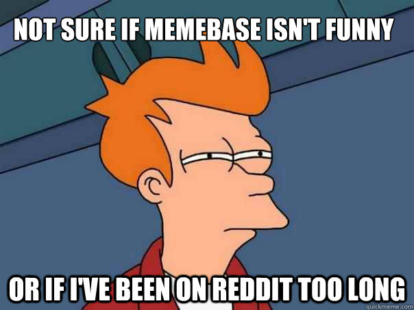 Not sure if Memebase isn't funny Or if I've been on Reddit too long  Futurama Fry