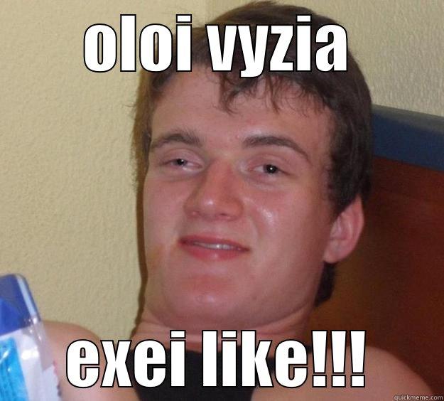 vyzolike :PP - OLOI VYZIA EXEI LIKE!!! 10 Guy