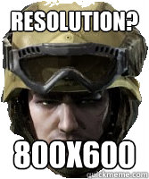 RESOLUTION? 800X600  Competitive AVA Player