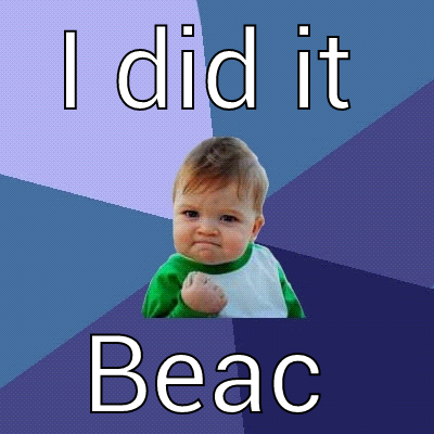 I DID IT BEAC Success Kid