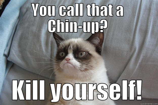 Crossfit Chinups - YOU CALL THAT A CHIN-UP? KILL YOURSELF! Grumpy Cat