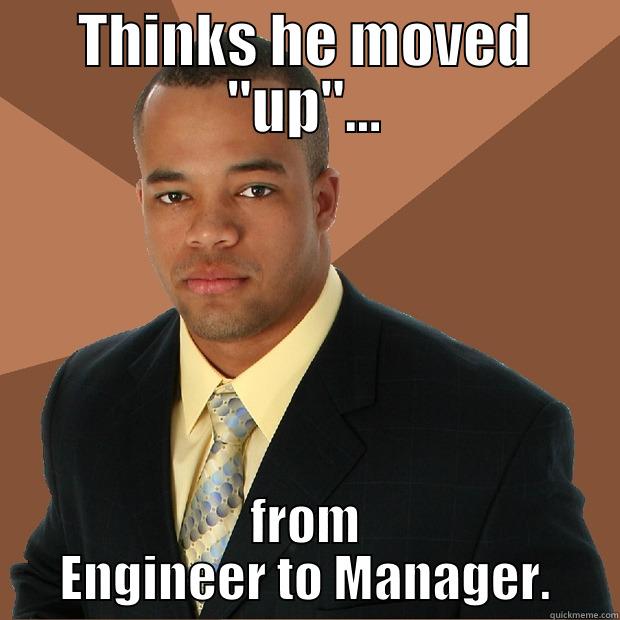 engineer manager - THINKS HE MOVED 