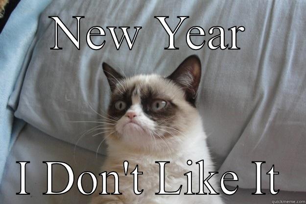 NEW YEAR I DON'T LIKE IT Grumpy Cat