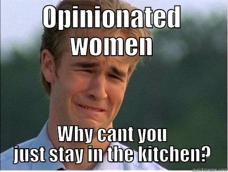 OPINIONATED WOMEN WHY CANT YOU JUST STAY IN THE KITCHEN? 1990s Problems