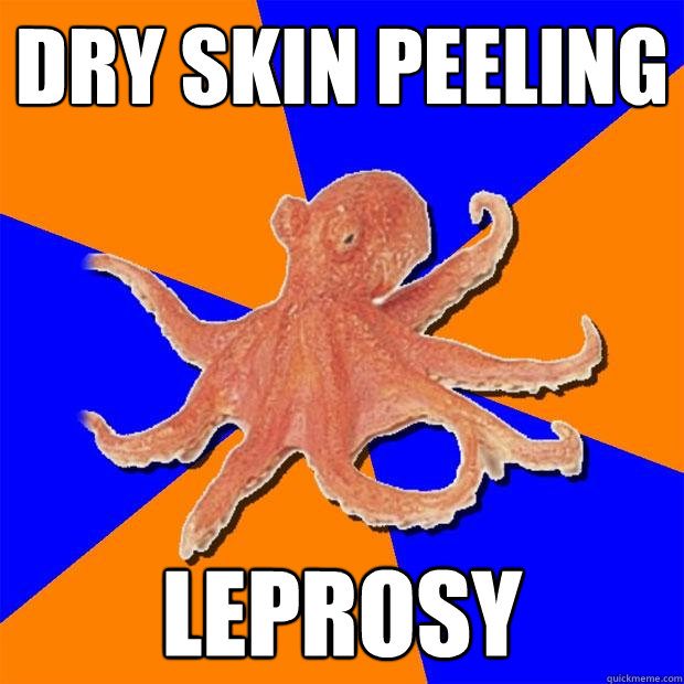 Dry skin peeling Leprosy  Online Diagnosis Octopus