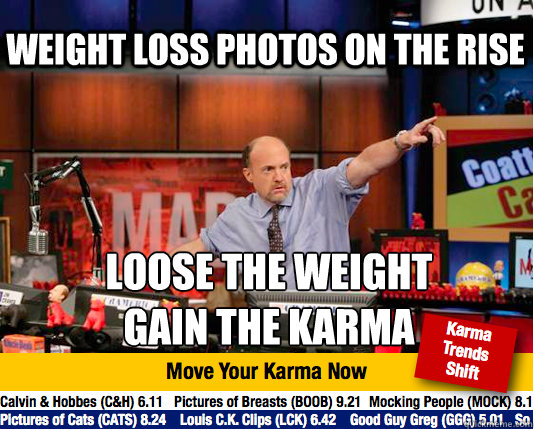 weight loss photos on the rise  loose the weight
gain the karma - weight loss photos on the rise  loose the weight
gain the karma  Mad Karma with Jim Cramer