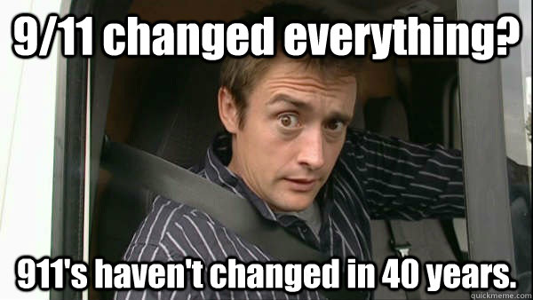 9/11 changed everything? 911's haven't changed in 40 years.  Fanboy Richard Hammond