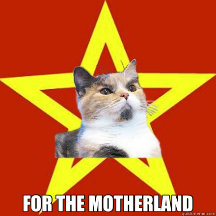  FOR THE MOTHERLAND  Lenin Cat