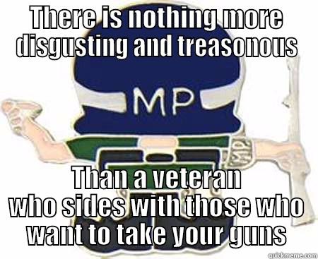 THERE IS NOTHING MORE DISGUSTING AND TREASONOUS THAN A VETERAN WHO SIDES WITH THOSE WHO WANT TO TAKE YOUR GUNS Misc