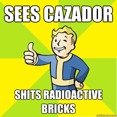 Sees Cazador Shits radioactive bricks  Fallout new vegas