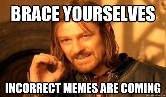 BRACE YOURSELVES INCORRECT MEMES ARE COMING - BRACE YOURSELVES INCORRECT MEMES ARE COMING  One does not simply beat skyrim