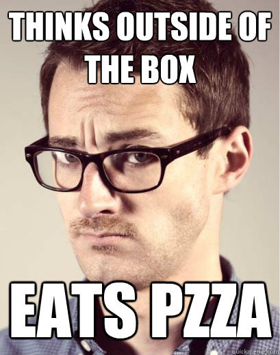 THINKS OUTSIDE OF THE BOX EATS PZZA  Junior Art Director