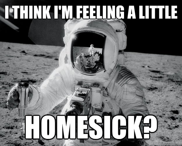 i think i'm feeling a little homesick?  Moon Man