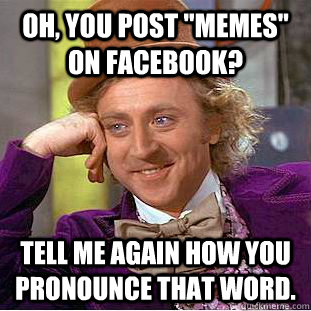 Oh, you post 