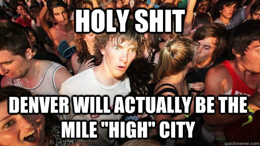 HOLY SHIT Denver will actually be the mile 