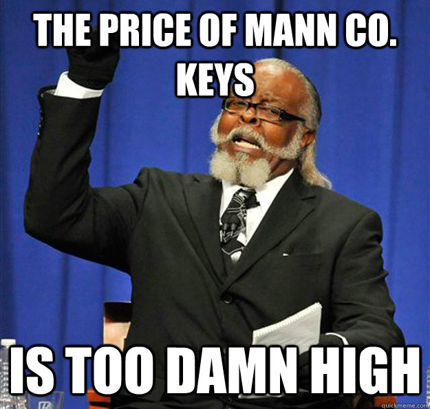 The price of mann co. keys Is too damn high  Jimmy McMillan