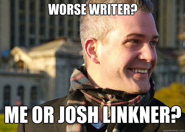 Worse writer? Me or Josh Linkner?  White Entrepreneurial Guy