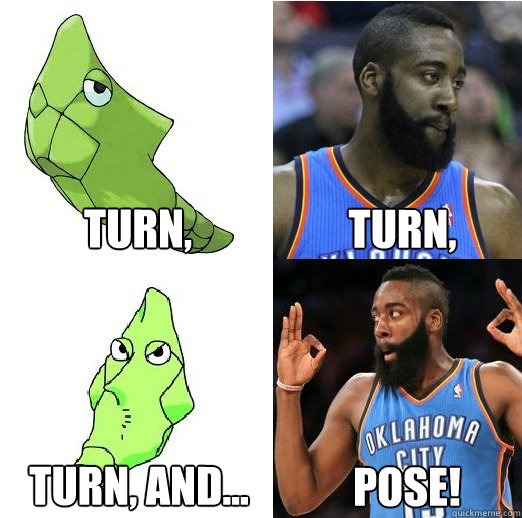 Turn, turn, Turn, and... Pose! - Turn, turn, Turn, and... Pose!  Metapod used Harden