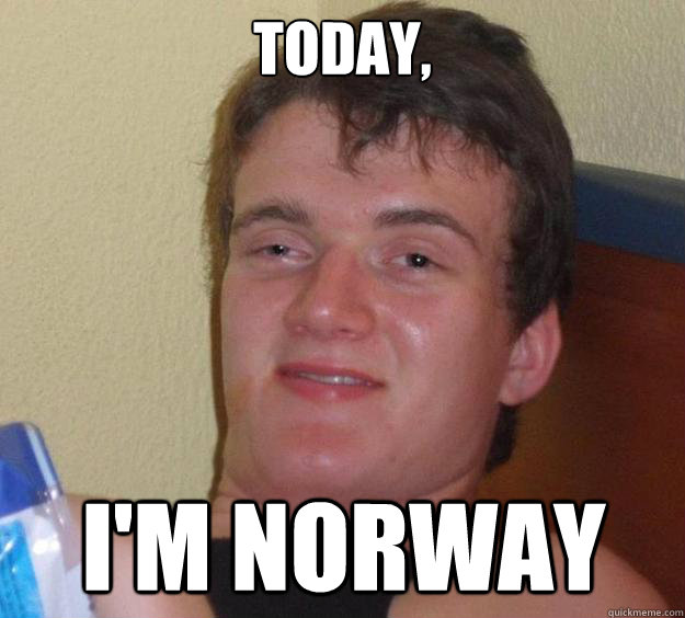 Today, i'm norway  10 Guy