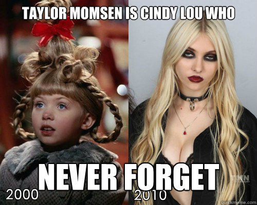 Taylor Momsen is Cindy Lou Who Never Forget - Taylor Momsen is Cindy Lou Who Never Forget  Taylor Momsen is Cindy Lou Who