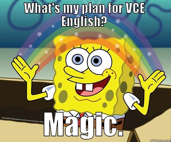 WHAT'S MY PLAN FOR VCE ENGLISH? MAGIC. Misc
