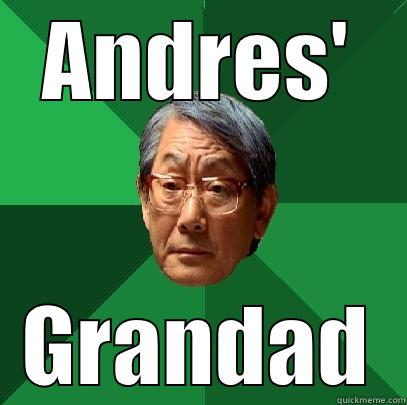 ANDRES' GRANDAD High Expectations Asian Father