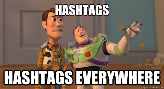 Hashtags hashtags everywhere  Toy Story Everywhere