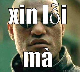 XIN LỖI MÀ Matrix Morpheus