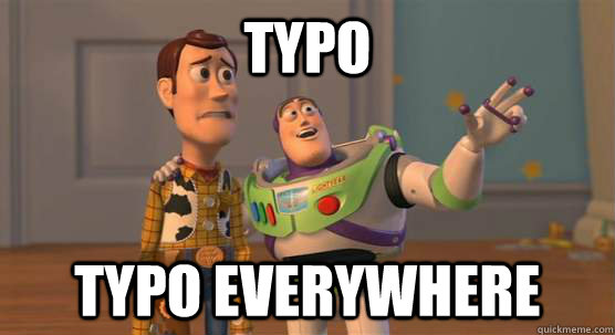 typo typo everywhere  Toy Story Everywhere