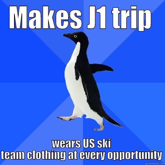 ski team suit - MAKES J1 TRIP WEARS US SKI TEAM CLOTHING AT EVERY OPPORTUNITY Socially Awkward Penguin