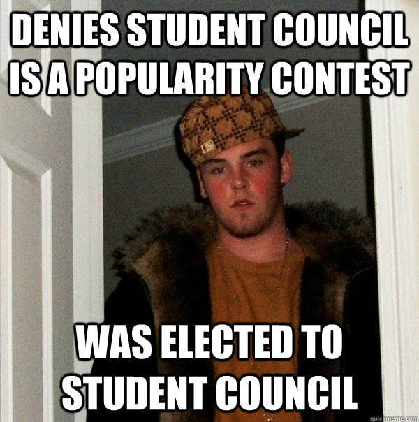 Denies Student Council is a popularity contest Was elected to Student Council - Denies Student Council is a popularity contest Was elected to Student Council  Misc