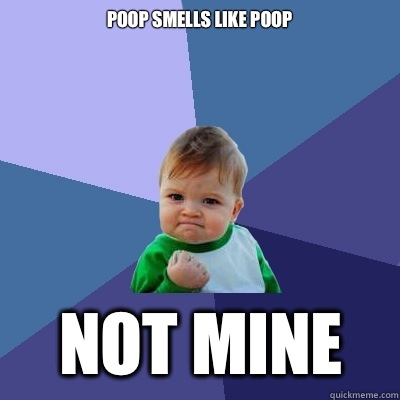 Poop smells like poop Not mine - Poop smells like poop Not mine  Success Kid