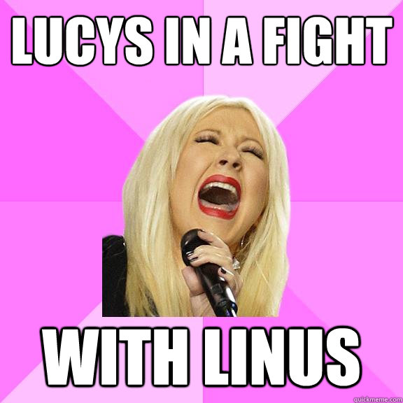 LUCYS In a fight with linus  Wrong Lyrics Christina