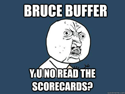 Bruce Buffer y u no read the scorecards? - Bruce Buffer y u no read the scorecards?  Y U No