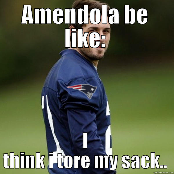 AMENDOLA BE LIKE: I THINK I TORE MY SACK.. Misc