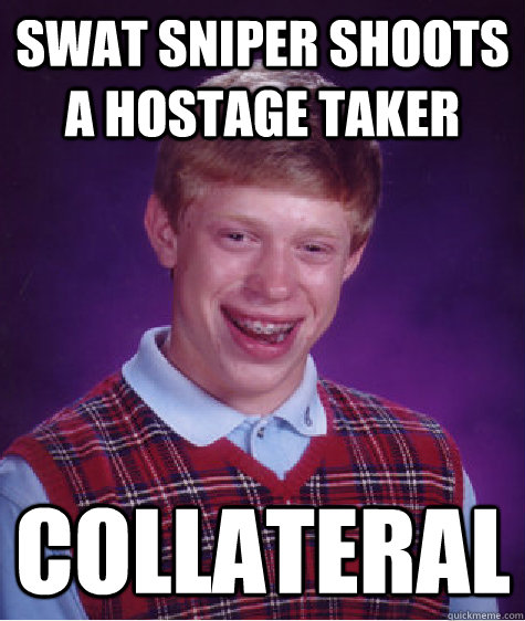 SWAT Sniper shoots a hostage taker Collateral  - SWAT Sniper shoots a hostage taker Collateral   Misc