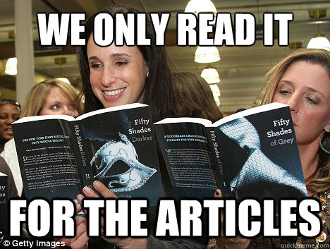 We only read it for the articles  Perverted White Woman