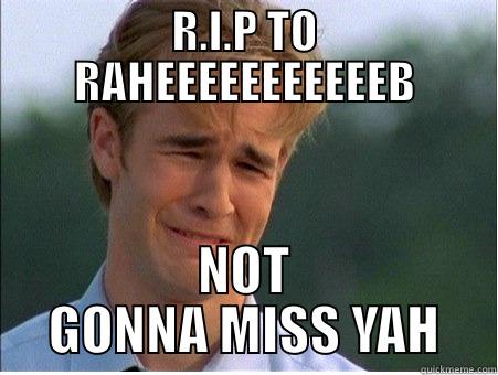 HAHA BRUH - R.I.P TO RAHEEEEEEEEEEEB NOT GONNA MISS YAH 1990s Problems