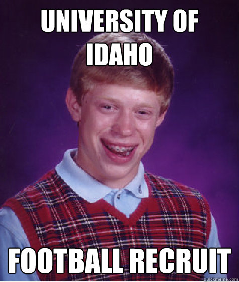 University of Idaho Football recruit  Bad Luck Brian