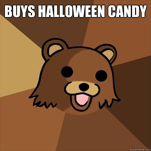 buys halloween candy   Pedobear