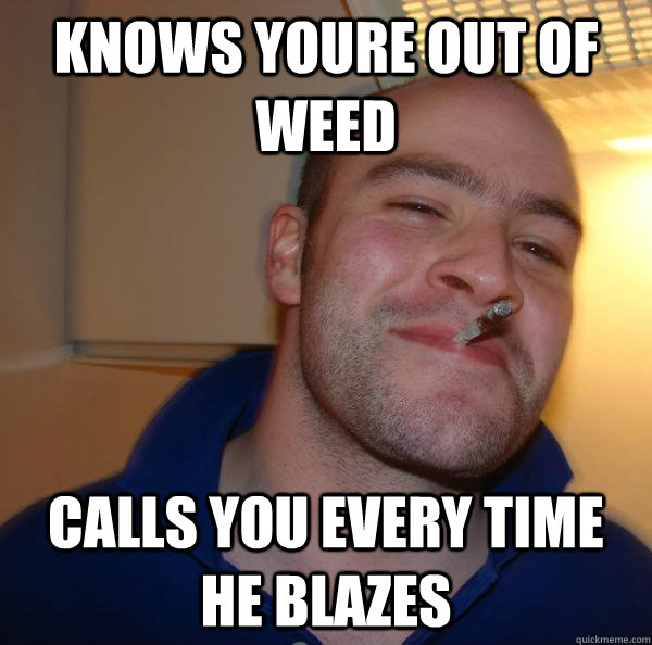 knows youre out of  weed calls you every time he blazes - knows youre out of  weed calls you every time he blazes  Misc