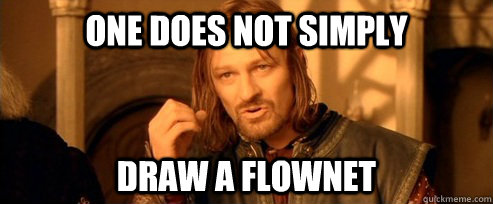 One does not simply Draw A flownet  One Does Not Simply