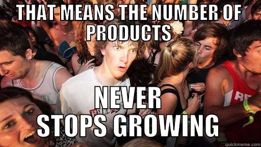 PRODUCTS ON PC - THAT MEANS THE NUMBER OF PRODUCTS NEVER STOPS GROWING Sudden Clarity Clarence