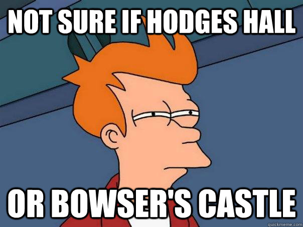 Not sure if Hodges Hall Or Bowser's Castle - Not sure if Hodges Hall Or Bowser's Castle  Futurama Fry