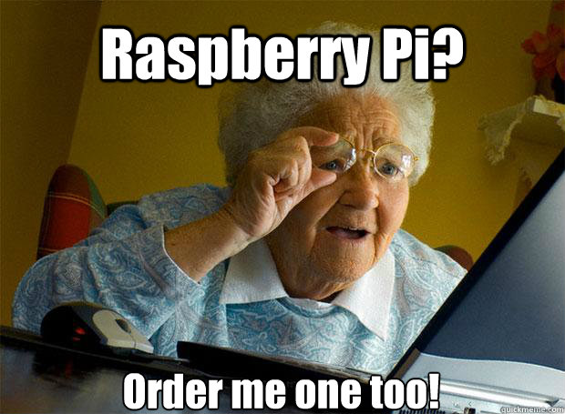 Raspberry Pi? Order me one too!    Grandma finds the Internet