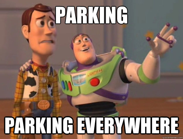 Parking parking everywhere  Buzz Lightyear