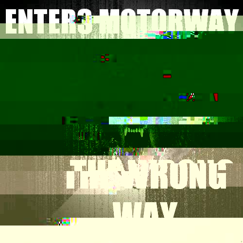 Enters motorway THE WRONG WAY - Enters motorway THE WRONG WAY  Insanity Wolf