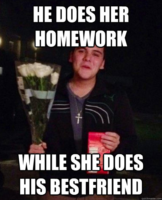 HE DOES HER HOMEWORK WHILE SHE DOES HIS BESTFRIEND  Friendzone Johnny