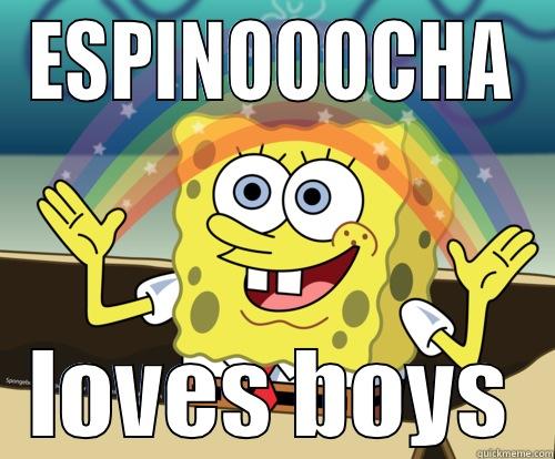 ESPINOOOCHA LOVES BOYS Spongebob rainbow