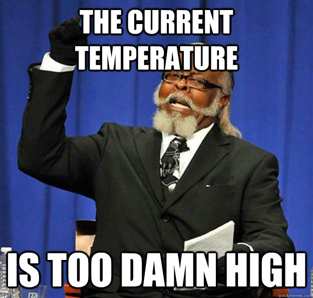 The current temperature Is too damn high - The current temperature Is too damn high  Jimmy McMillan